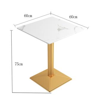 360Home Gastronomiemöbel Esszimmertisch Esstisch Küchentisch für Esszimmer Wohnzimmer tisch Keramik weißgold2
